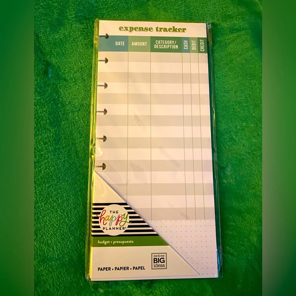 The Happy Planner Expense Tracker 60 Sheets New on original package